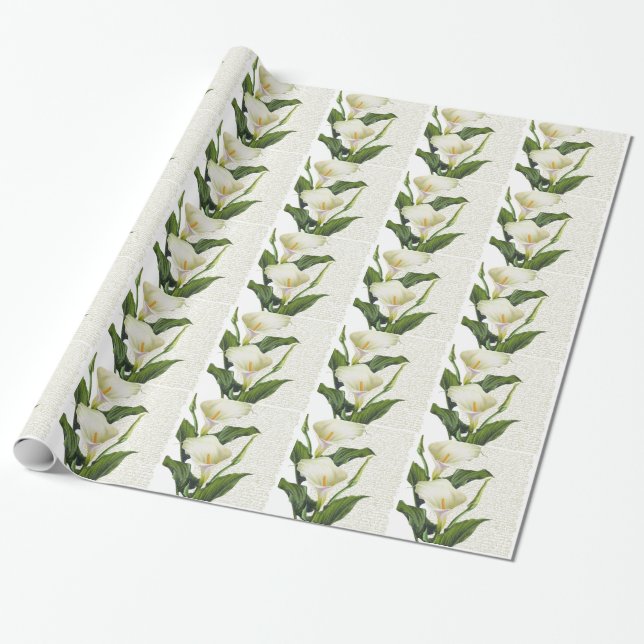 Bevackra Calla Lilies Presentpapper (Utrullad)