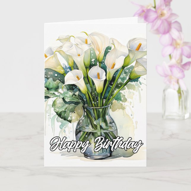 Bevackra Calla Lily Flowers Kort (Orkide)