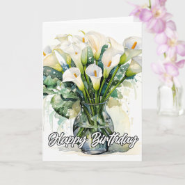 Bevackra Calla Lily Flowers Kort