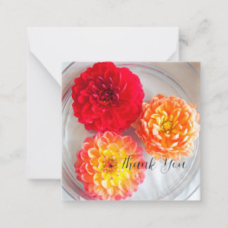 Bevackra Dahlias Tackkort Anteckningskort