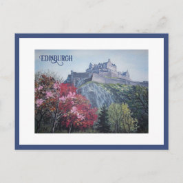 Bevackra Edinburgh Castle bonnie Scotland art Vykort