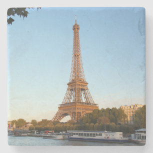 Bevackra Eiffel Torn Paris Frankrike Stenunderlägg