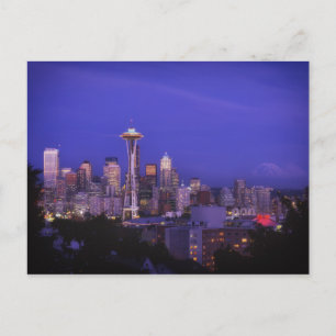 Bevackra Emerald City Seattle Space Nål Vykort