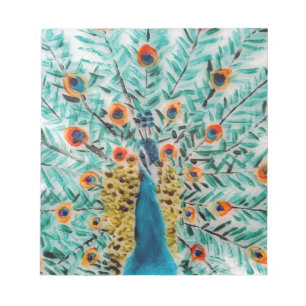 Bevackra Emerald Grönt Turcos Peacock Anteckningsblock