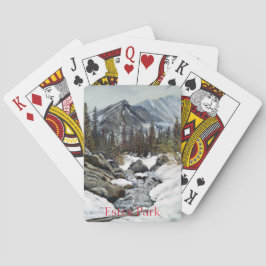 Bevackra Estes Park Colorado Winter Stream Casinokort
