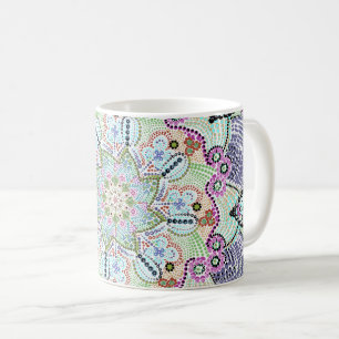 Bevackra Garden Doily Mandala Art Kaffemugg