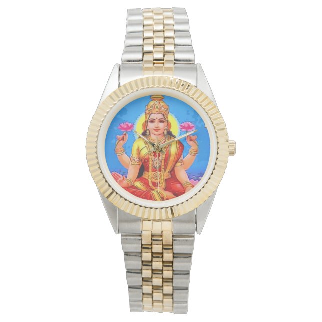 Bevackra Golden Lakshmi Diwali Goddess Armbandsur (Framsida)