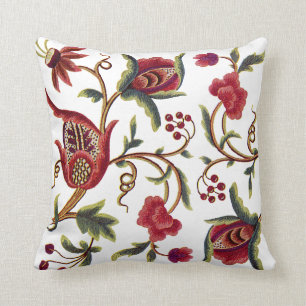 Bevackra Jacobean Embroidery Pillow Kudde