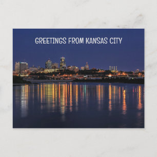 Bevackra Kansas City Skyline Vykort