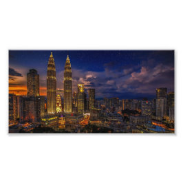 Bevackra Kuala Lumpur Petronas Twin Torn Fototryck