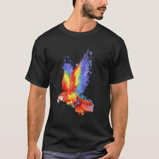 Bevackra Macaw Flies Parrot Bird Älskare-gåvor T Shirt