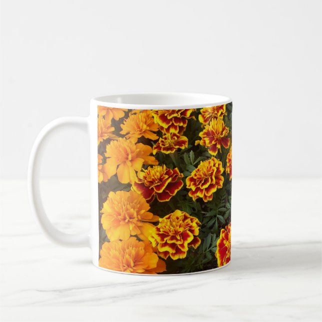 Bevackra Marigolds-kaffe Mugg (Vänster)