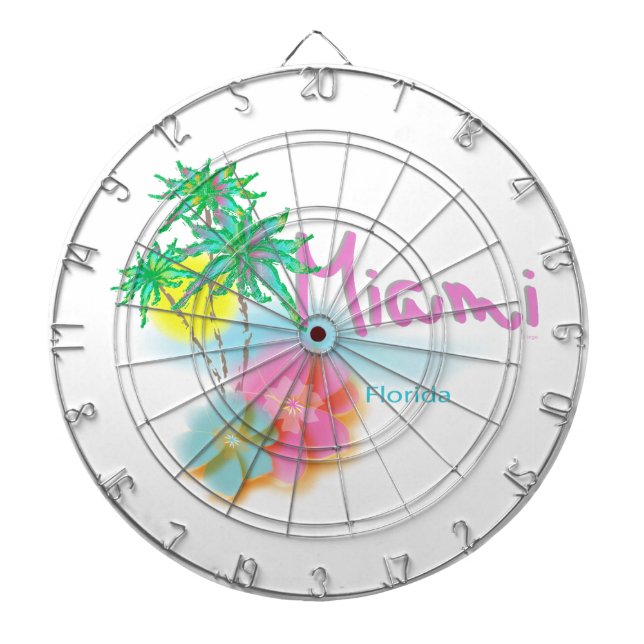 Bevackra Miami Florida Darttavla (Framsidan)