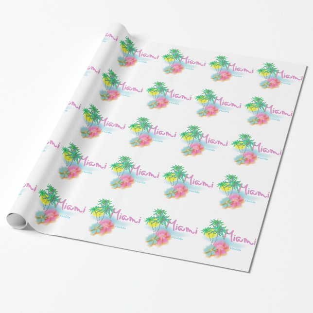 Bevackra Miami Florida Presentpapper (Utrullad)