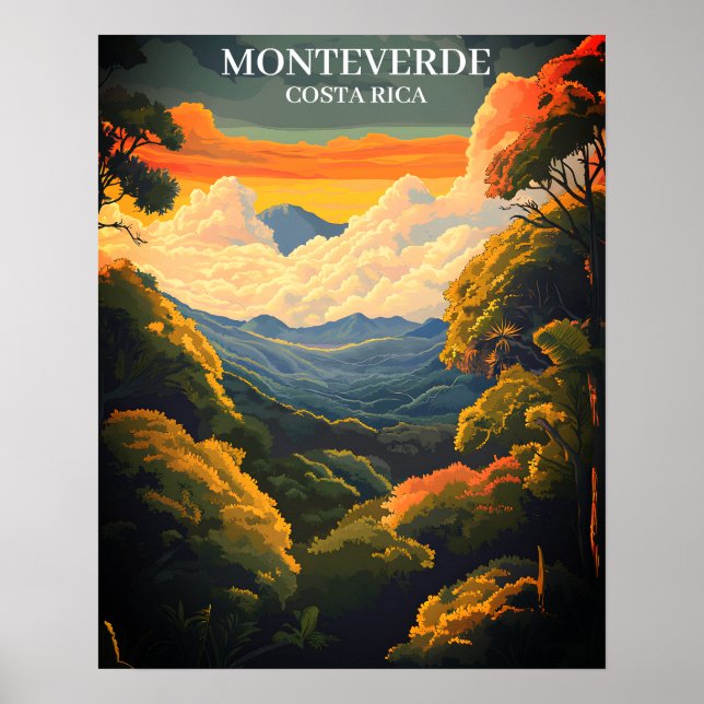 Bevackra Monteverde Cloud Forest Costa Rica Poster (Framsidan)