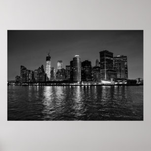 Bevackra New York City Manhattan Skyline Poster