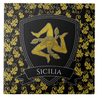 Bevackra Ornate Sicilian Trinacria Kakelplatta