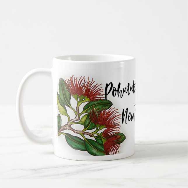 Bevackra Pohutukawa Flowers Coffee Mugg (Vänster)