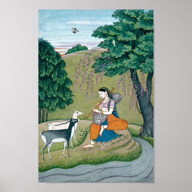 Bevackra Ragini Todi Painting Poster (Framsidan)