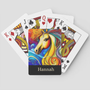 Bevackra Rainbow Horse Porträtt Casinokort