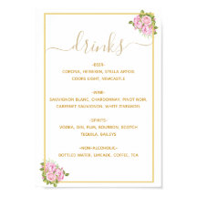 Bevackra Rosa ros Drinks Menú