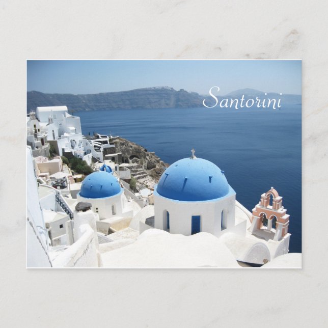 Bevackra Santorini Grekland Vykort (Framsida)