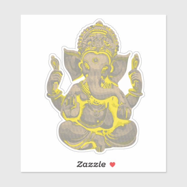 Bevackra Sitta Elephant God Ganesha Klistermärken (Ark)