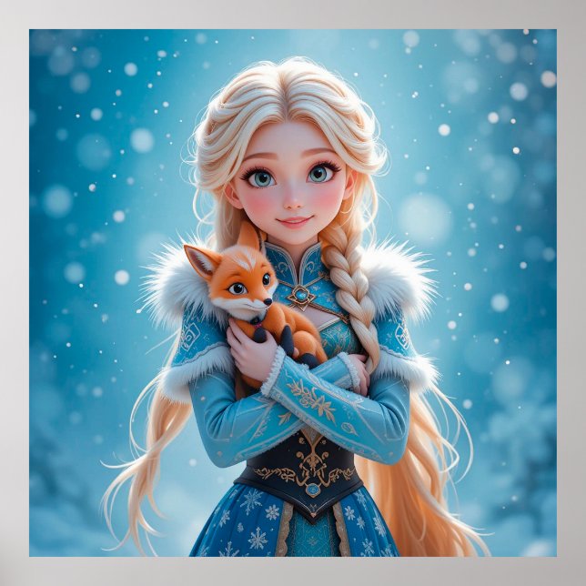 Bevackra snö maiden poster (Framsidan)