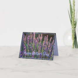 Bevackra Sunlit Lavender Flowers Mors dag Kort