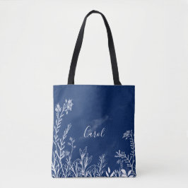 Bevackra WildblommDoodles Tote Bag Tygkasse