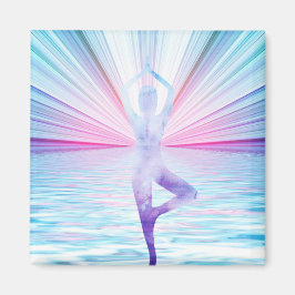 Bevackra Zen Yoga Meditation Livets träd Magnet