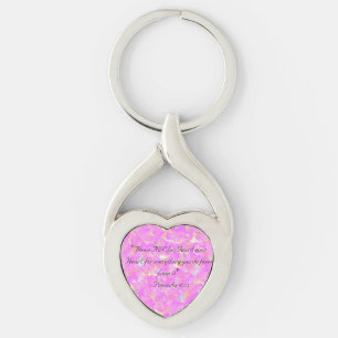 Bevaka din hjärtanyckelring twisted heart silverfärgad nyckelring