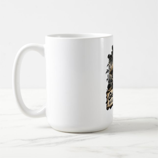 Bevaka sinnet som ett välströat hus Dhammapada Kaffemugg (Vänster)