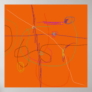 Bevakad Orange - bakgrund Poster