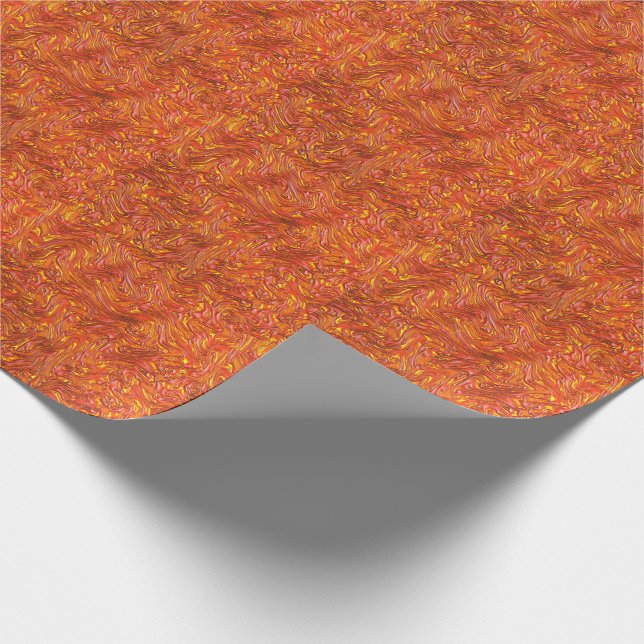 Bevakad röd struktur med gult skuggor presentpapper (Hörn)