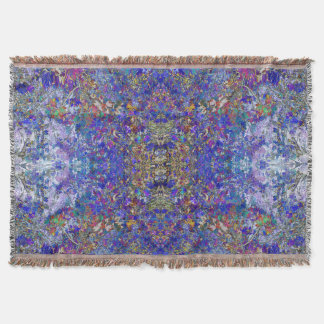 Bevakning av aktuell Löv Träd Art Meditation Throw Filt