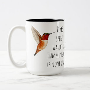 Bevakning av Hummingbird Två-Tonad Mugg