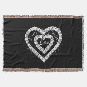 Bevakning av Throw Blanket med direktLaugh Kärlek Mysfilt