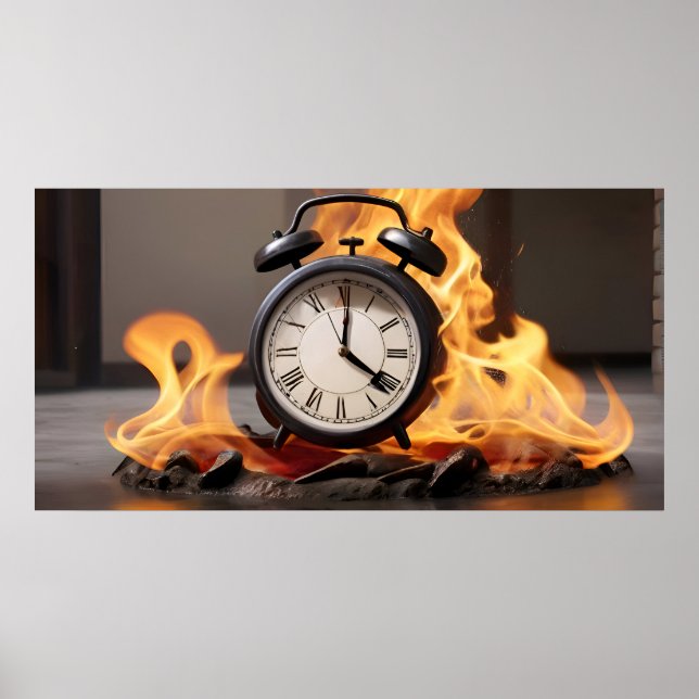 Bevakning på eld, ingen tid poster (Framsidan)