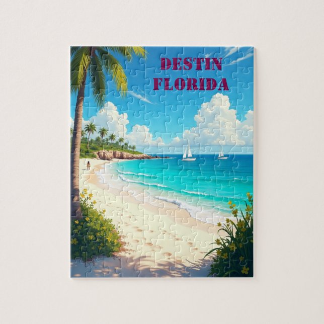 Bevalt Destin Florida Sunset Beach Pussel (Vertikal)