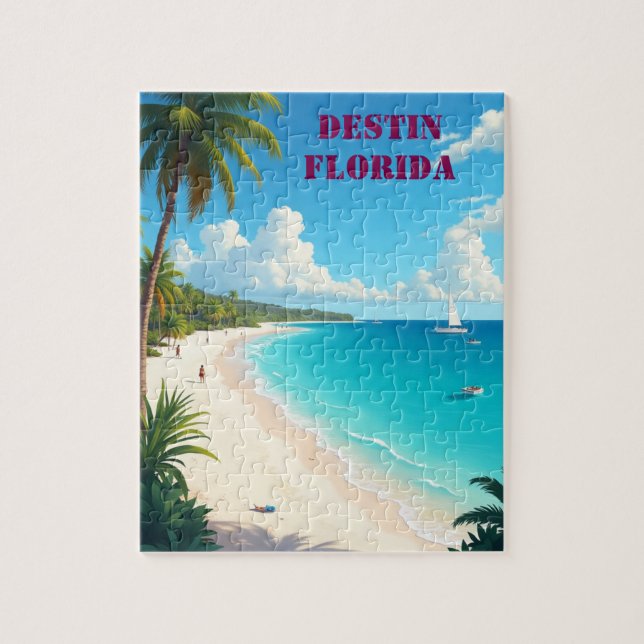 Bevalt Destin Florida Sunset Beach Pussel (Vertikal)