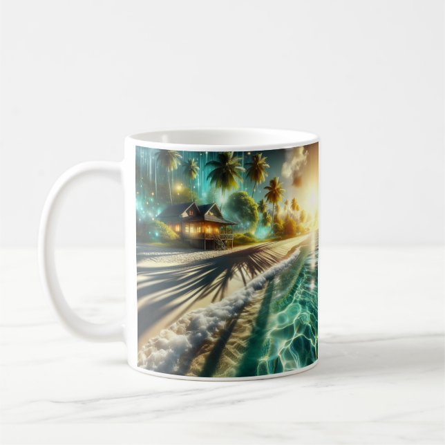 Bevalt Sunset Beach House Thome Kaffemugg (Vänster)