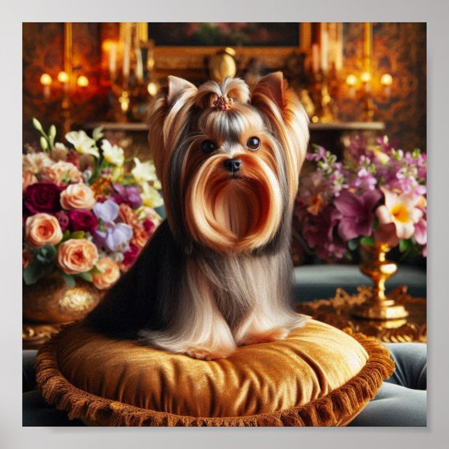 Bevalt Yorkshire Terrier Poster (Framsidan)