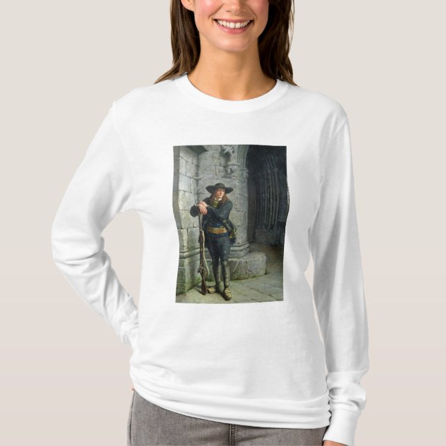 Beväpnad Breton som bevakar en farstubro Tee (Framsida)