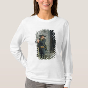 Beväpnad Breton som bevakar en farstubro Tee