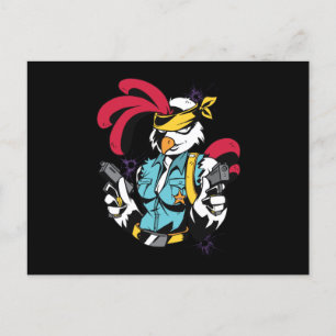 Beväpnad Chick Vykort