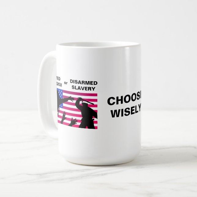 Beväpnad frihet kaffemugg (Framsida vänster)