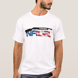 BEVÄPNAD ICKE-TROENDE T-SHIRT