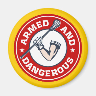 Beväpnad och farlig Lacrossemagnet Magnet