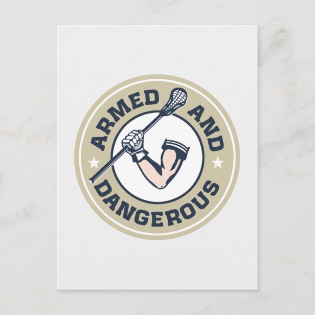 Beväpnad och farlig vykort (Framsida)
